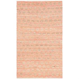 Safavieh Cape Cod 4' X 6' Hand Woven Rug in Orange and Natural