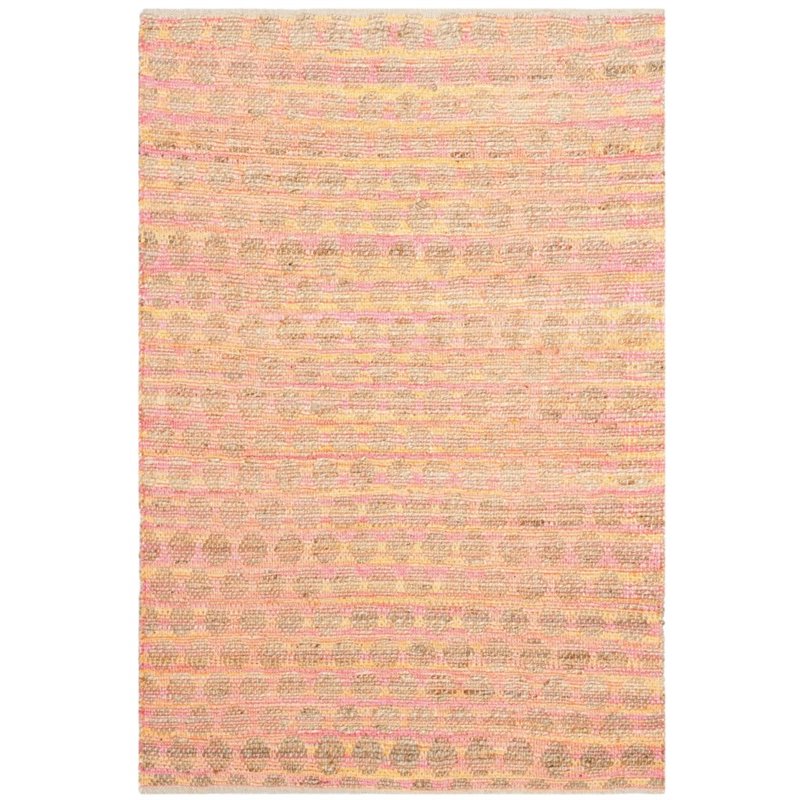 Safavieh Cape Cod 8' X 10' Hand Woven Rug in Orange and Natural