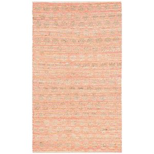 Safavieh Cape Cod 9' X 12' Hand Woven Rug in Orange and Natural