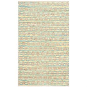 safavieh cape cod 8' x 10' hand woven rug in teal and natural
