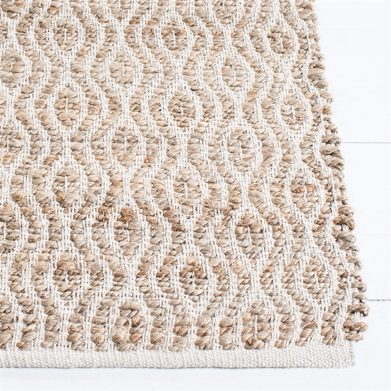Safavieh Cape Cod 3' X 5' Hand Woven Jute and Cotton Rug in Natural