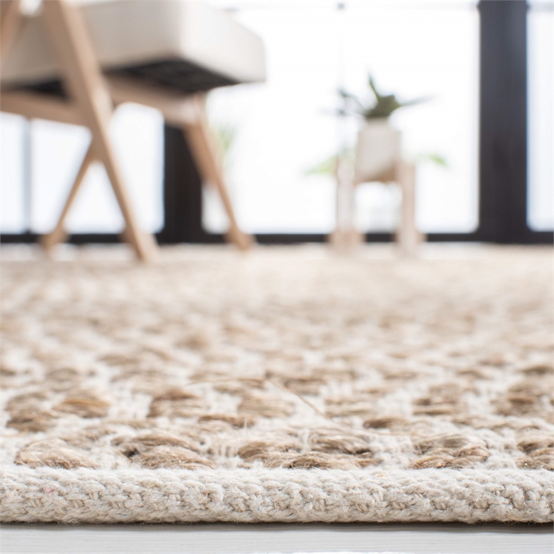 Safavieh Cape Cod 3' X 5' Hand Woven Jute and Cotton Rug in Natural