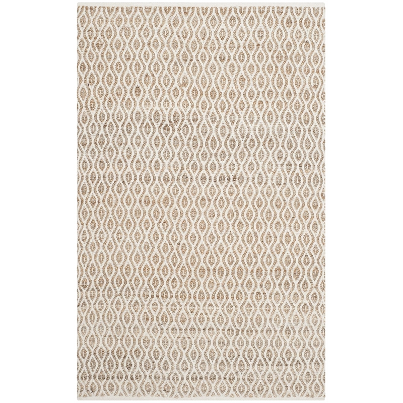 Safavieh Cape Cod 4' X 6' Hand Woven Jute and Cotton Rug in Natural