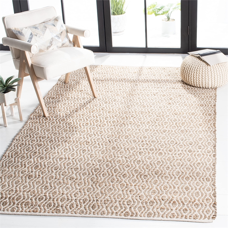 Safavieh Cape Cod 6' X 9' Hand Woven Jute and Cotton Rug in Natural
