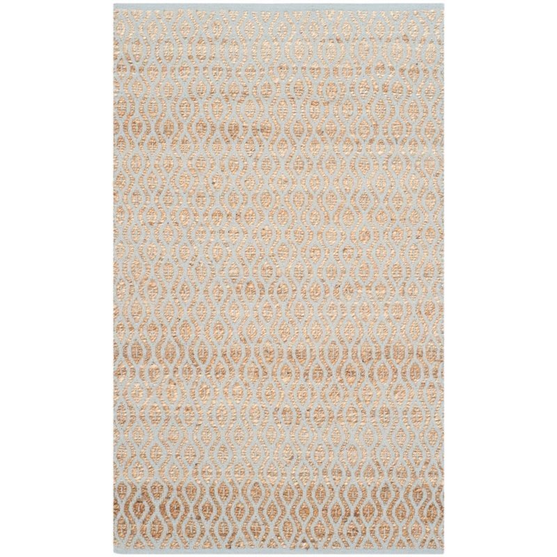 Safavieh Cape Cod 8' X 10' Hand Woven Rug in Silver and Natural