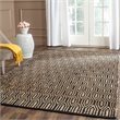 Safavieh Cape Cod 5' X 8' Hand Woven Rug in Black and Natural
