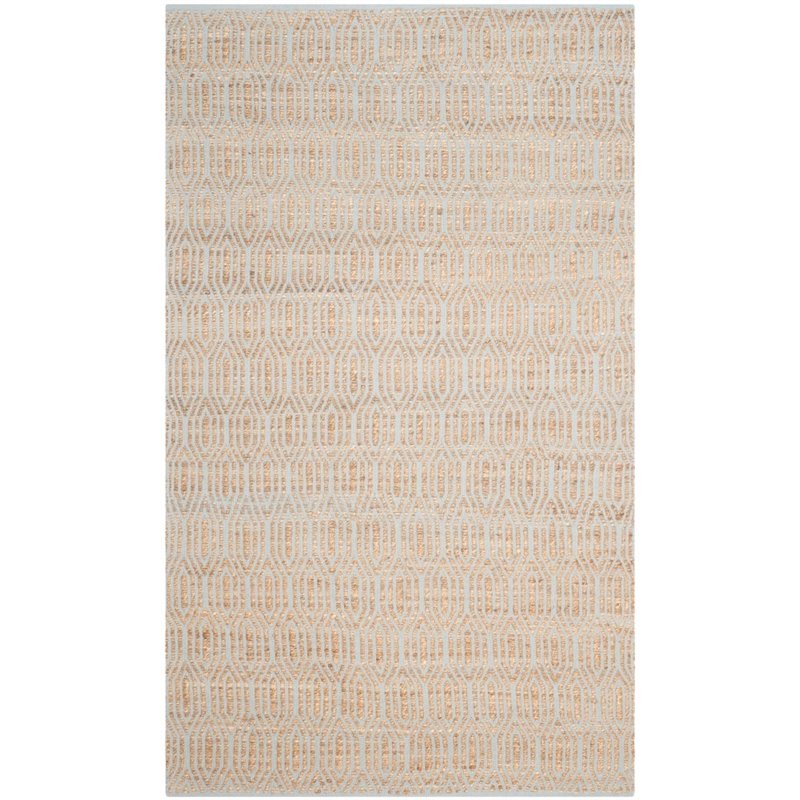 Safavieh Cape Cod 3' X 5' Hand Woven Rug in Silver and Natural
