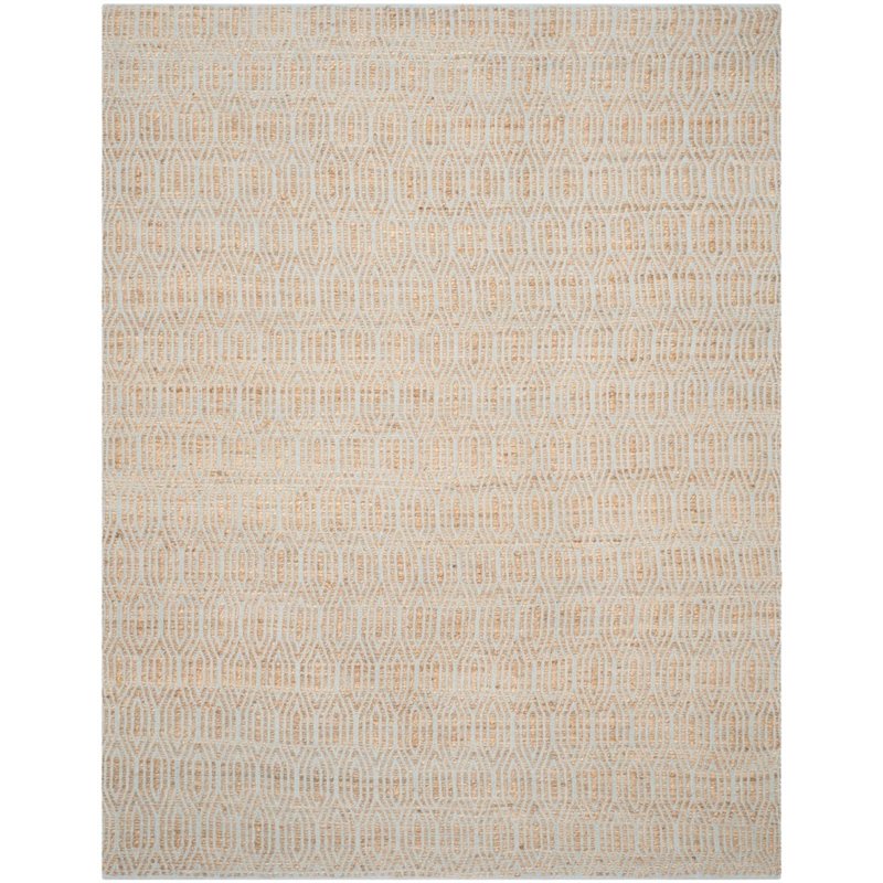 Safavieh Cape Cod 6' Square Hand Woven Rug in Silver and Natural