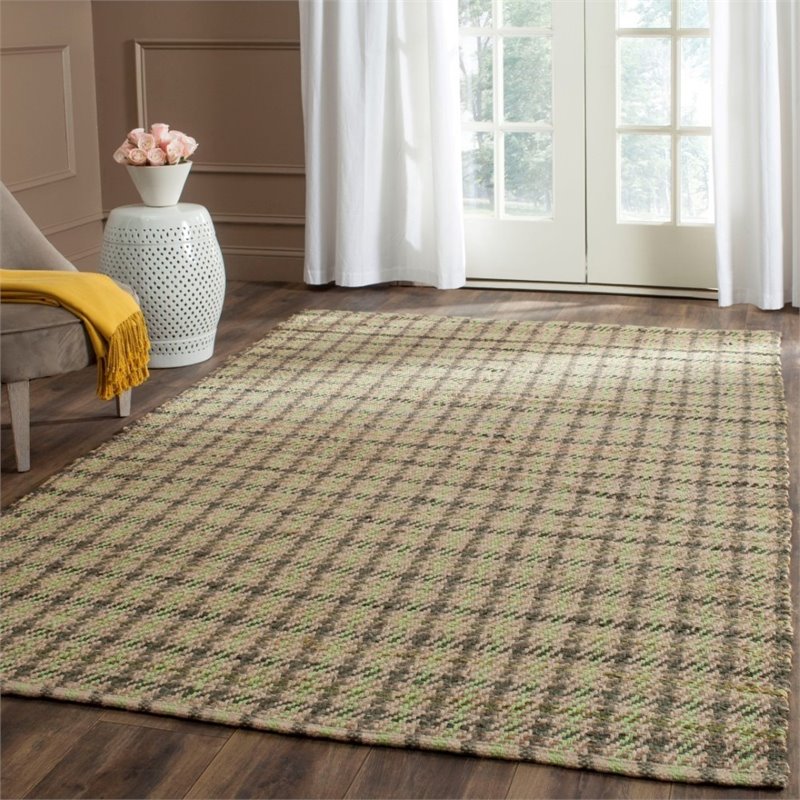 Safavieh Cape Cod 3' X 5' Hand Woven Rug in Green and Natural