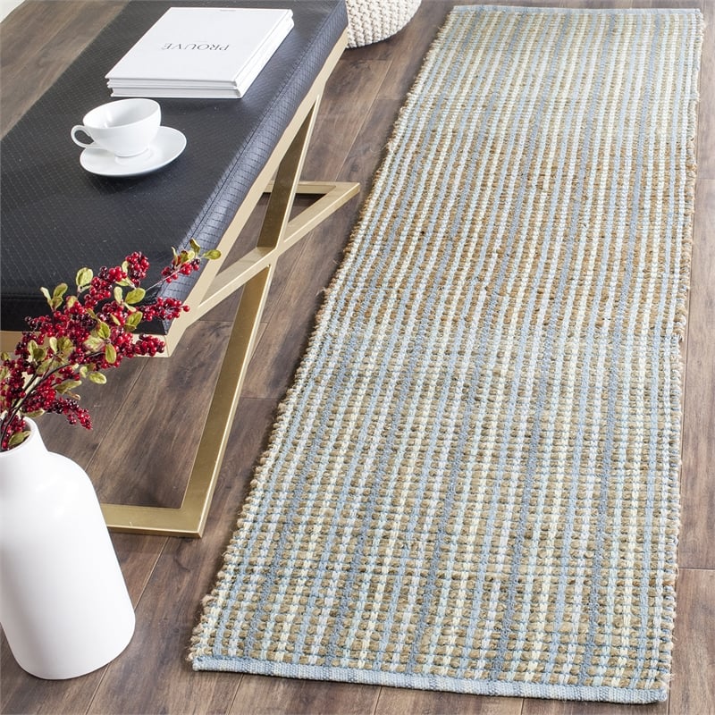 Safavieh Cape Cod 9' X 12' Hand Woven Jute and Cotton Rug in Gray