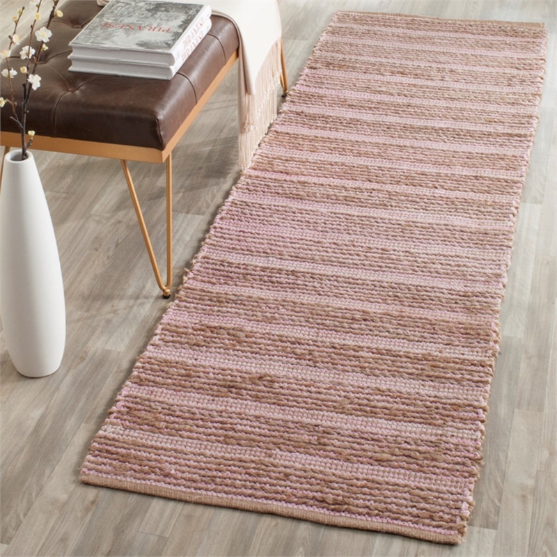 Safavieh Cape Cod 9' X 12' Hand Woven Jute and Cotton Rug in Orange