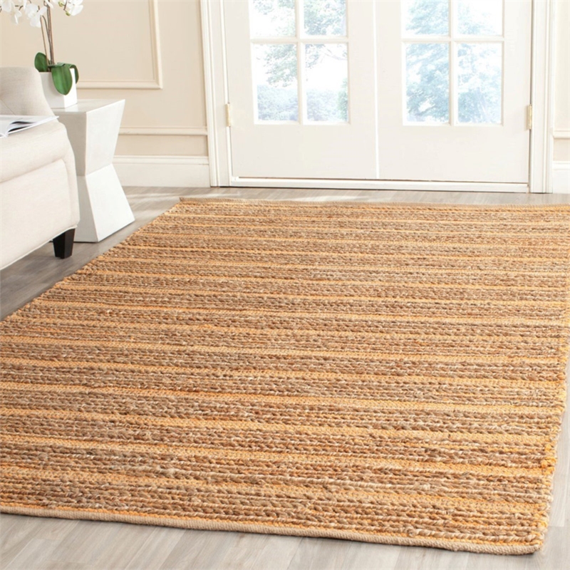 Safavieh Cape Cod 9' X 12' Hand Woven Jute and Cotton Rug in Orange