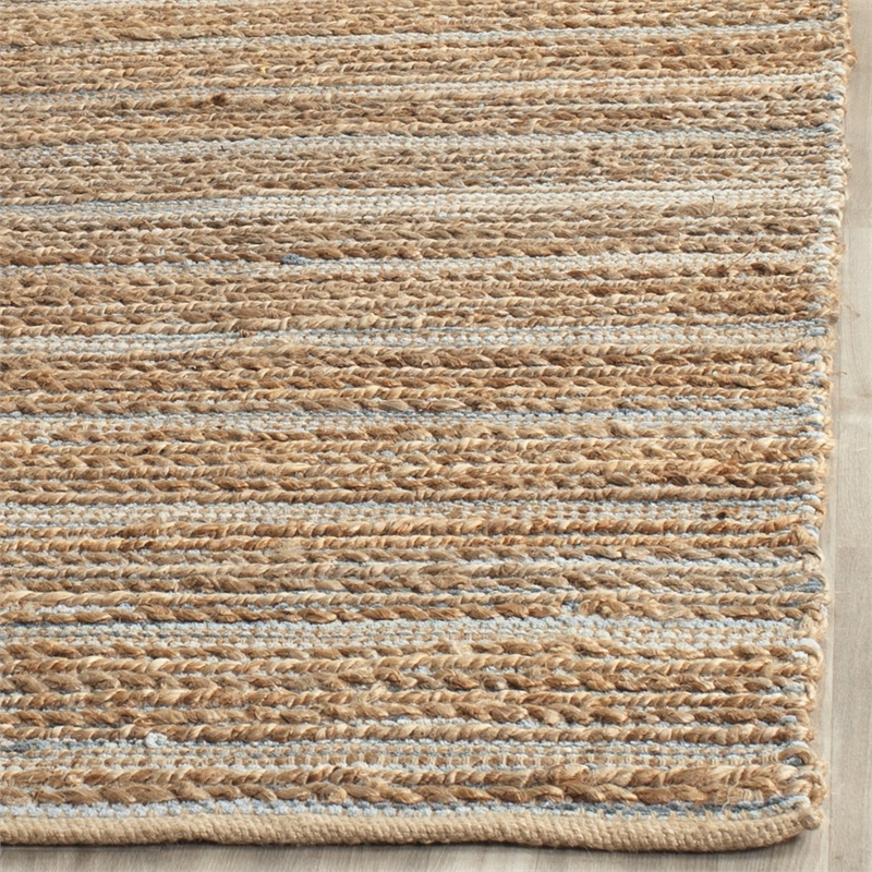 Safavieh Cape Cod 6' X 9' Hand Woven Jute and Cotton Rug in Blue