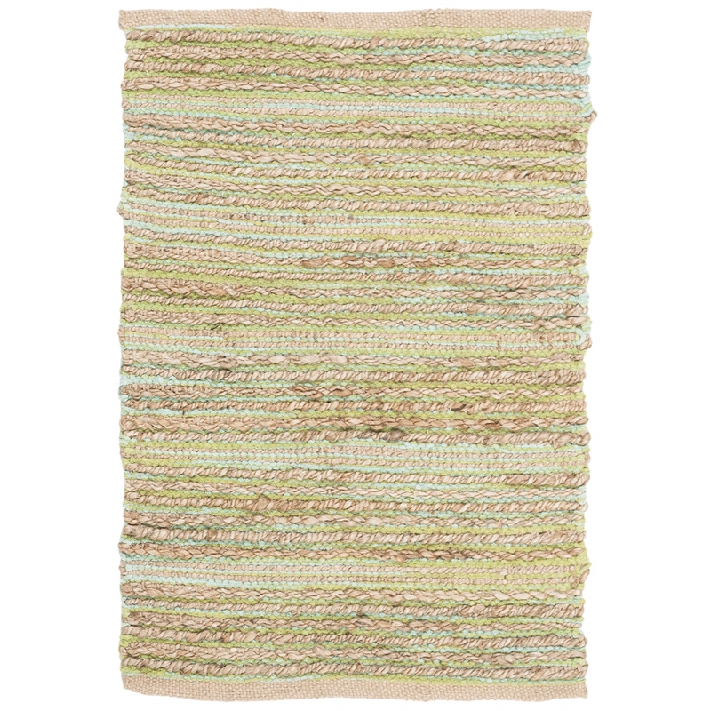 Safavieh Cape Cod 2' X 3' Hand Woven Jute and Cotton Rug in Green