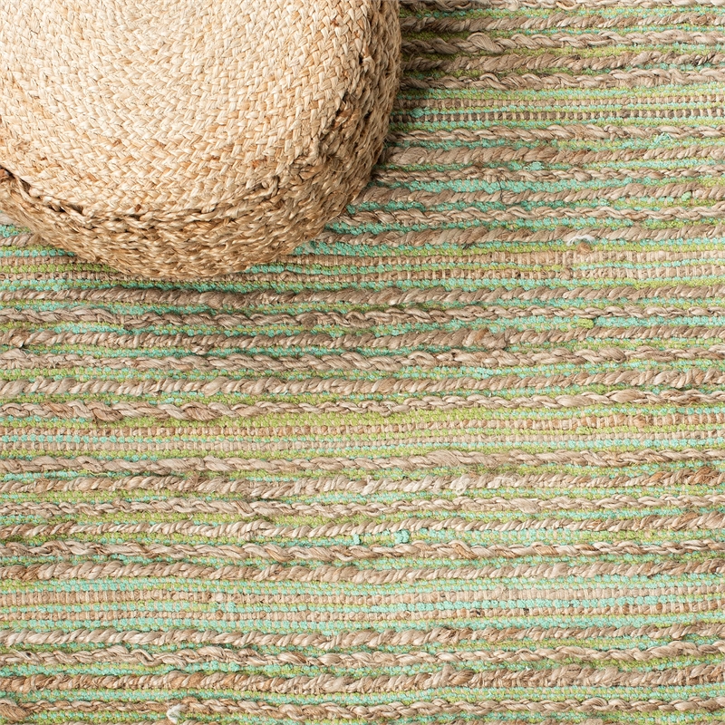 Safavieh Cape Cod 6' Square Hand Woven Rug in Green