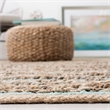 Safavieh Cape Cod 6' X 9' Hand Woven Jute and Cotton Rug in Aqua