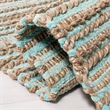 Safavieh Cape Cod 6' X 9' Hand Woven Jute and Cotton Rug in Aqua