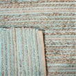 Safavieh Cape Cod 6' X 9' Hand Woven Jute and Cotton Rug in Aqua