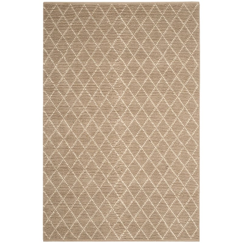 Safavieh Cape Cod 5' X 8' Hand Woven Jute Rug in Natural and Ivory