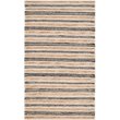 Safavieh Cape Cod 5' X 8' Hand Woven Rug in Natural and Black