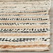 Safavieh Cape Cod 5' X 8' Hand Woven Rug in Natural and Black