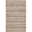 Safavieh Cape Cod 3' X 5' Hand Woven Rug in Natural and Blue