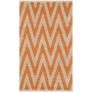 Safavieh Cape Cod 2'3&quot X 3'9&quot Hand Woven Rug in Natural and Orange