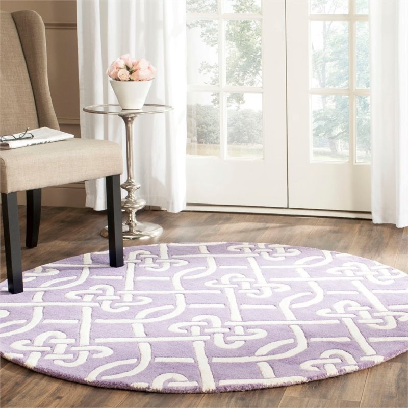 Safavieh Chatham 5' Round Hand Tufted Wool Rug
