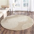 Safavieh Chatham 5' X 8' Hand Tufted Wool Rug in Beige and Ivory