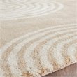 Safavieh Chatham 5' Round Hand Tufted Wool Rug in Beige and Ivory