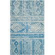 Safavieh Chatham 5' Round Hand Tufted Wool Rug in Blue and Ivory