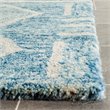 Safavieh Chatham 5' Round Hand Tufted Wool Rug in Blue and Ivory