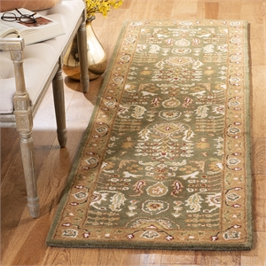 Safavieh Classic 2'3&quot X 12' Hand Tufted Wool Rug