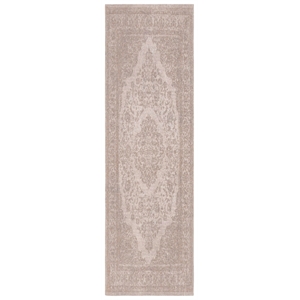 Safavieh Classic Vintage 2'4&quot X 8' Power Loomed Cotton Rug in Beige