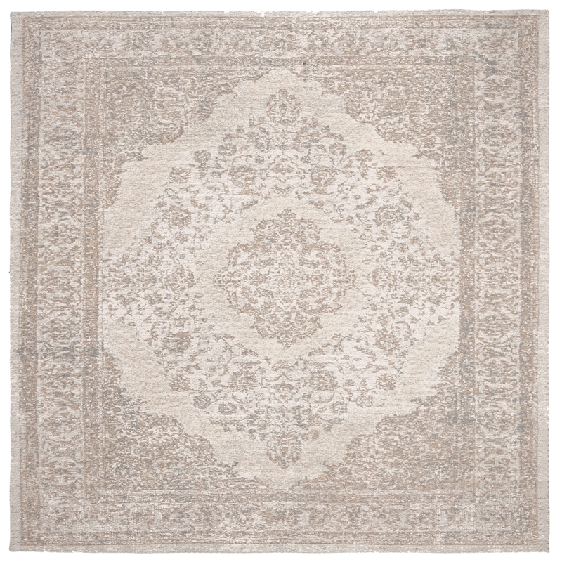 Safavieh Classic Vintage 6' Square Power Loomed Cotton Rug