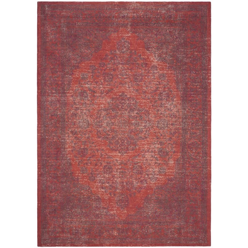 Safavieh Classic Vintage 3' X 5' Power Loomed Cotton Rug in Red