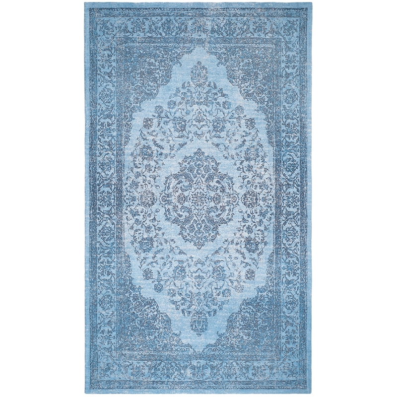 Safavieh Classic Vintage 3' X 5' Power Loomed Cotton Rug in Blue