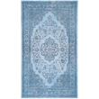 Safavieh Classic Vintage 3' X 5' Power Loomed Cotton Rug in Blue