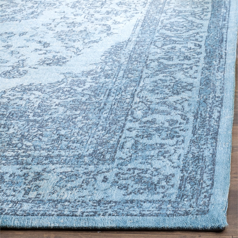 Safavieh Classic Vintage 3' X 5' Power Loomed Cotton Rug in Blue