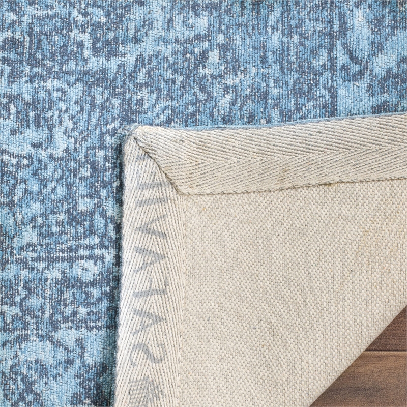 Safavieh Classic Vintage 3' X 5' Power Loomed Cotton Rug in Blue