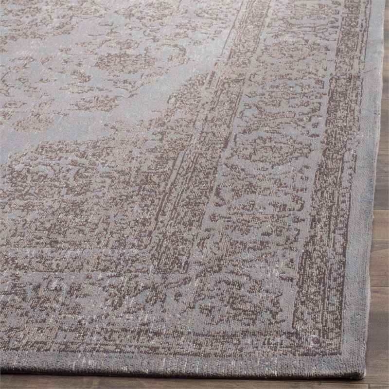 Safavieh Classic Vintage 8' X 10' Power Loomed Cotton Rug in Gray