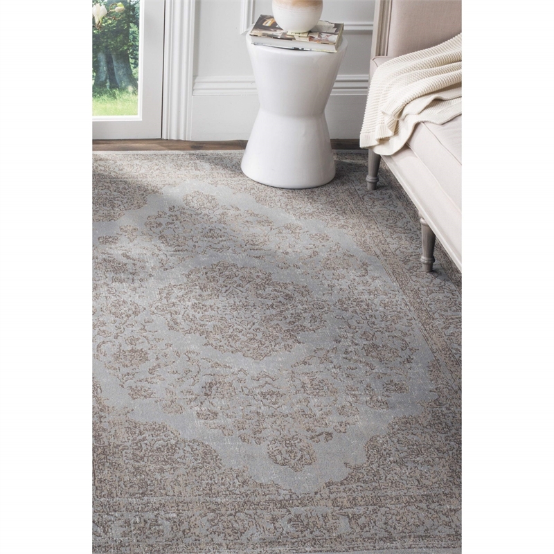 Safavieh Classic Vintage 8' X 10' Power Loomed Cotton Rug in Gray