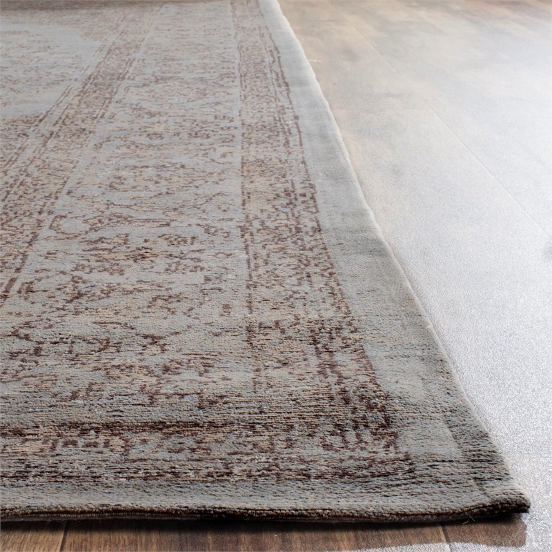 Safavieh Classic Vintage 9' X 12' Power Loomed Cotton Rug in Gray