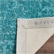 Safavieh Classic Vintage 3' X 5' Power Loomed Cotton Rug in Aqua
