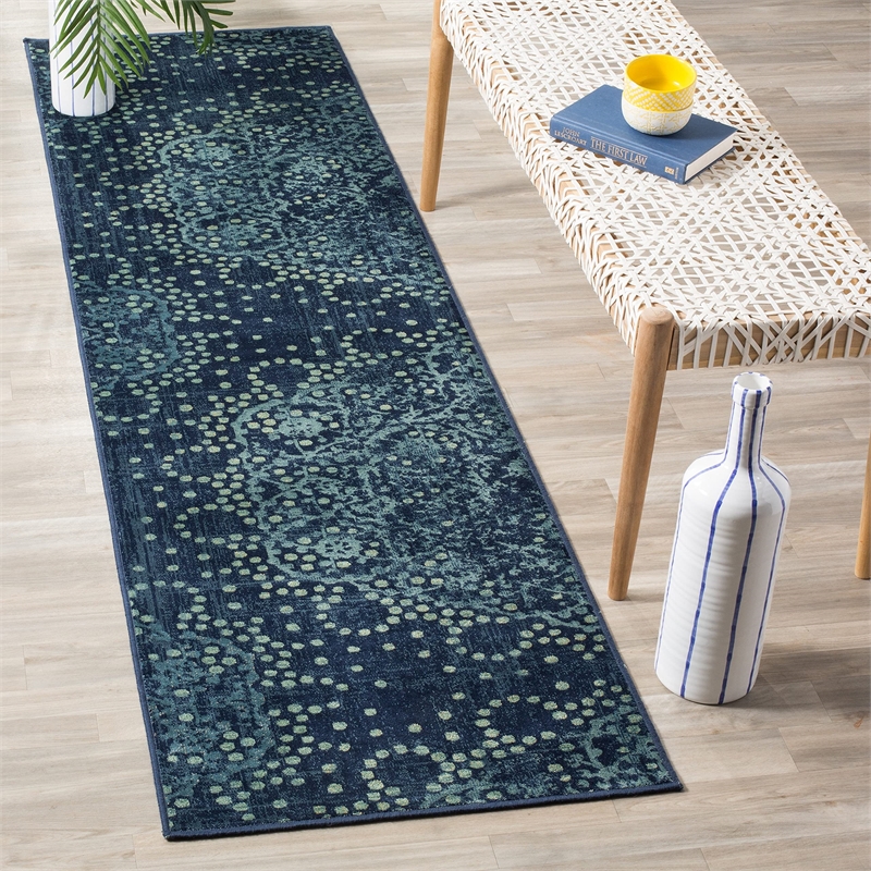 Safavieh Constellation Vintage 2' X 3' Power Loomed Rug in Blue
