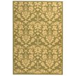 Safavieh Courtyard 9' X 12' Power Loomed Rug in Olive and Natural