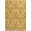 Safavieh Courtyard 9' X 12' Power Loomed Rug in Olive and Natural