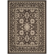 Safavieh Courtyard 8' X 11' Power Loomed Rug in Chocolate and Cream