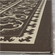 Safavieh Courtyard 8' X 11' Power Loomed Rug in Chocolate and Cream
