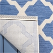 Safavieh Courtyard 9' X 12' Power Loomed Rug in Blue and Beige